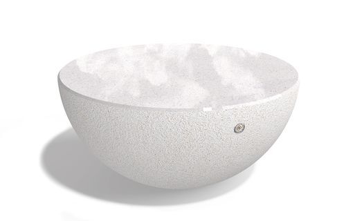 Contemporary table - 366 - Encho Enchev - ETE - high-performance concrete / round / custom