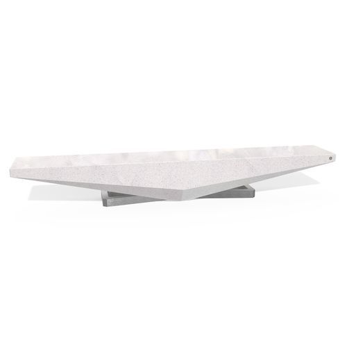 Contemporary public bench - 343 - Encho Enchev - ETE - concrete / marble / without backrest