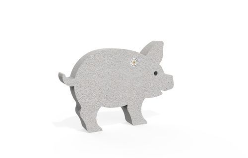 Parking prevention bollard - PIGLET - Encho Enchev - ETE - pedestrian / decorative / reinforced concrete
