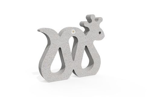 Parking prevention bollard - SNAKE 480 - Encho Enchev - ETE - decorative / reinforced / reinforced concrete