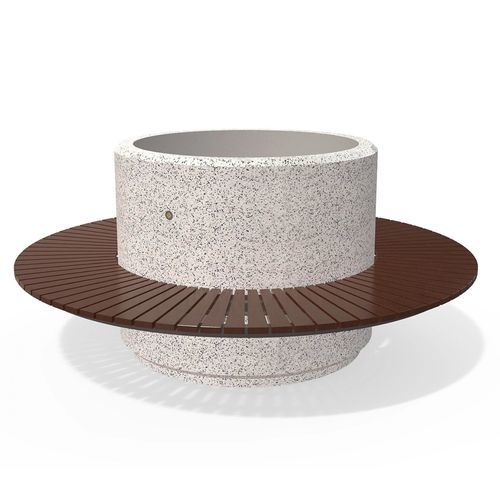 Fiber-reinforced concrete planter - 193 - Encho Enchev - ETE - high-performance concrete / pine / bamboo