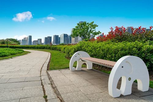 Original design public bench - 452 - Encho Enchev - ETE - composite material / metal / concrete