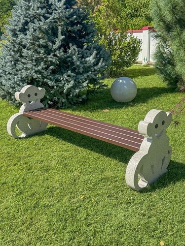 Original design public bench - MONKEY 447 - Encho Enchev - ETE - composite / HPL / concrete