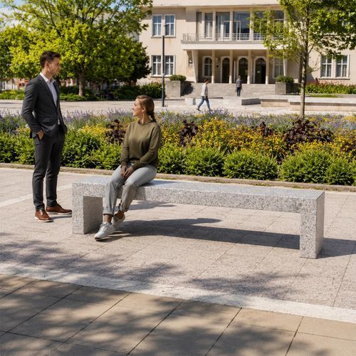 Contemporary public bench - 157 - Encho Enchev - ETE - high-performance concrete / fiber-reinforced concrete / reinforced concrete