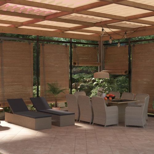 Contemporary table and chair set - vidaXL 11-tlg : 3059468 - desayo - garden / patio / powder-coated steel