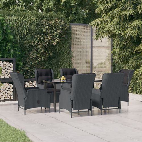 Contemporary table and chair set - vidaXL 7-tlg : 3156791 - desayo - garden / patio / indoor