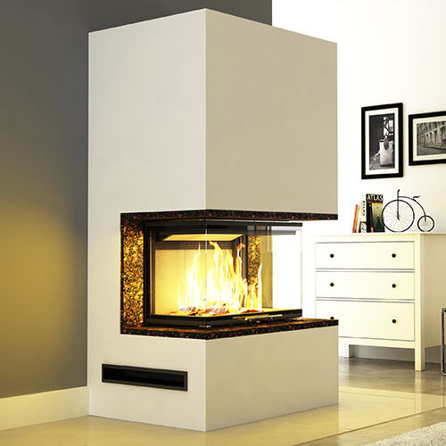 Kit fireplace - HI-Pure Extra 3PLH - desayo - wood-burning / self-supporting / wall