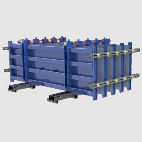 Modular formwork - METAPREF - Jean Four Eurobress - steel / pebble / column