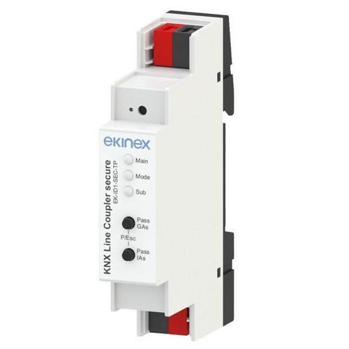 KNX line coupler - EK-ID1-SEC-TP - ekinex® - DIN rail