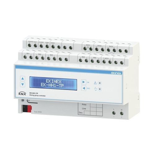 DIN rail heating controller - EK-HH1-TP - ekinex® - for heating and cooling / for underfloor heating / for valves