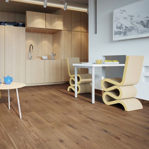 Engineered parquet floor - TOFFEE GRANDE - Barlinek - oak / oiled / brushed