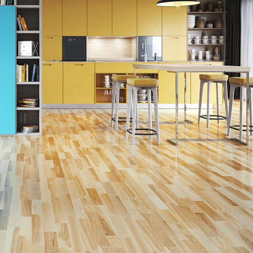 Engineered parquet floor - GLOW MOLTI - Barlinek - ash / lacquered / high-gloss