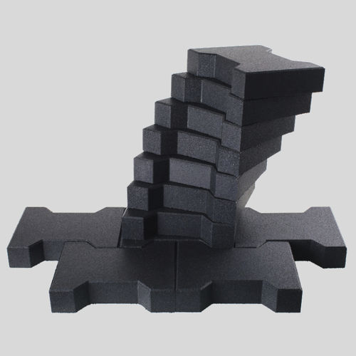 Recycled rubber paver - Ken bio srl - outdoor / indoor / for parking lot