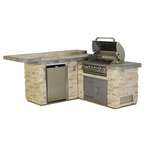 Outdoor kitchen - JUNIOR GOURMET Q - BULL EUROPE - contemporary / stainless steel / porcelain stoneware