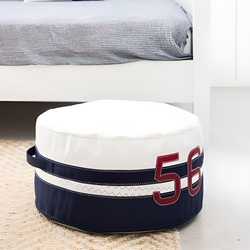 Contemporary pouf - Solo Navy - 727 sailbags - water-repellent fabric / PVC / recycled sails
