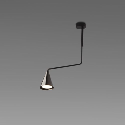 Contemporary ceiling light - GORDON - Tooy - conical / metal / LED