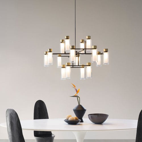 Contemporary chandelier - OSMAN - Tooy - glass / 12 light / commercial