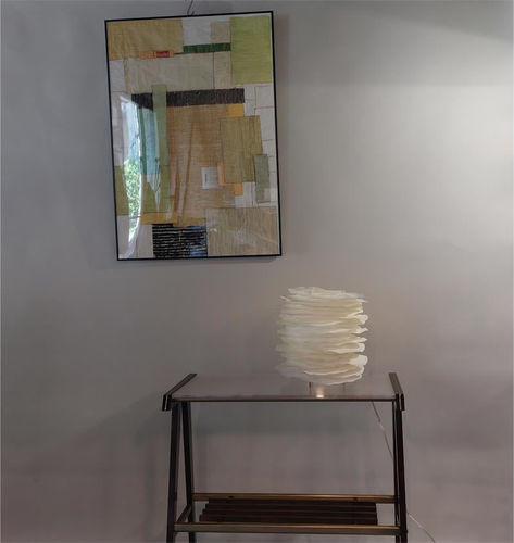 Table lamp - HIRSUTE - JeanLuc Mare luminaires - metal / paper / contemporary