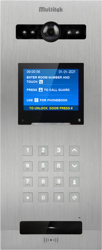 Black door station - LIK-35 - Multitek Electronics - gray / residential / wall-mounted