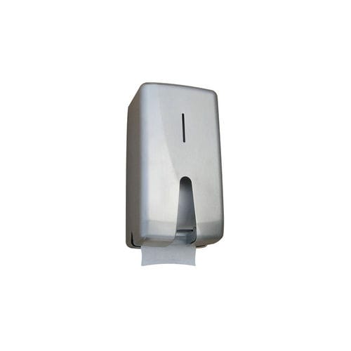 Wall-mounted toilet roll holder - FUTURA - SUPRATECH - stainless steel / ABS / double roll