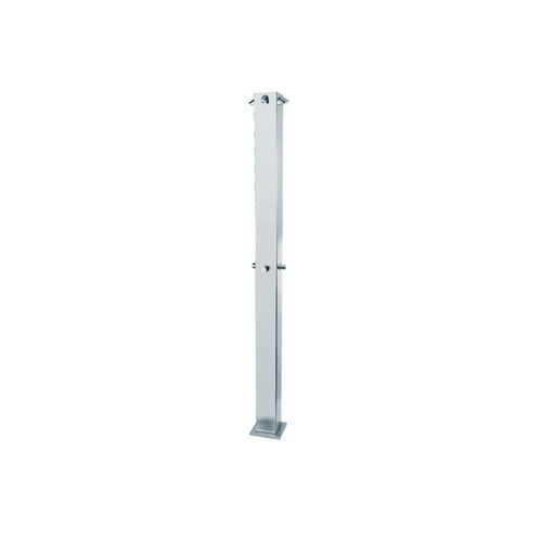 Self-closing shower column - ID-224 - SUPRATECH - stainless steel / brushed / on foot