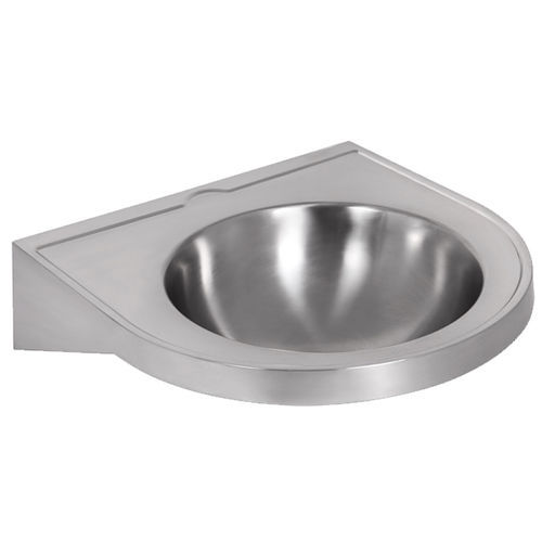 Wall-mounted washbasin - LM-035-S series - SUPRATECH - stainless steel / without hole / without overflow