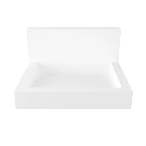 Wall-mounted washbasin - RIVAGE CREDENCE - SUPRATECH - Solid Surface / handicapped / rectangular