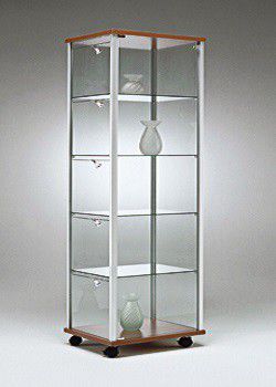 Contemporary display case - ID42 - Castellani.it srl - with legs / glass / aluminum