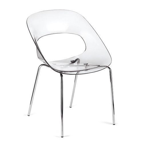 Contemporary visitor chair - TATY - Castellani.it srl - indoor / steel / stackable