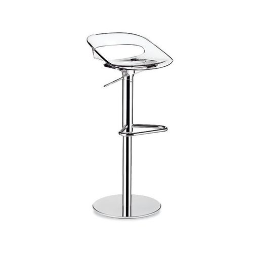 Contemporary bar stool - ALEX - Castellani.it srl - acrylic / steel base / swivel