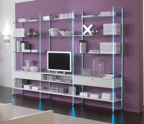 Contemporary deals shelving units