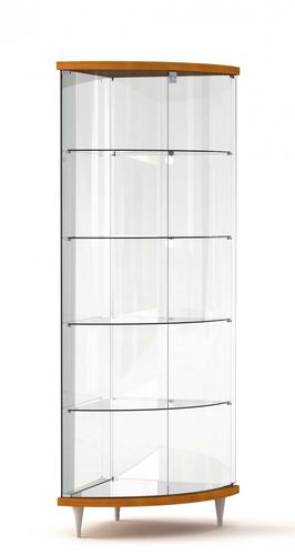 Contemporary display case - 203/AN - Castellani.it srl - with legs / glass / oak