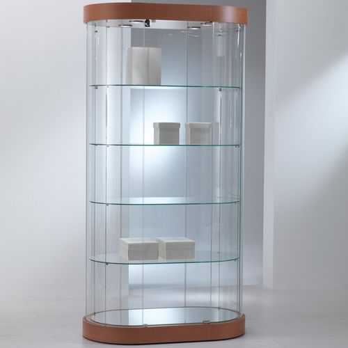 Contemporary display case - 209/OG - Castellani.it srl - with legs / glass / oak