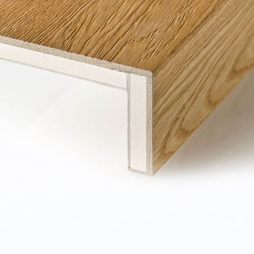 Wooden stair nosing - TORO A SPIGOLO SEMPLICE CON BISELLATURA FRONTALE - MONPAR