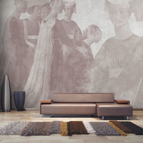 Contemporary wallpaper - PIERO DELLA FRANCESCA - Skinwall - fabric / vinyl / patterned