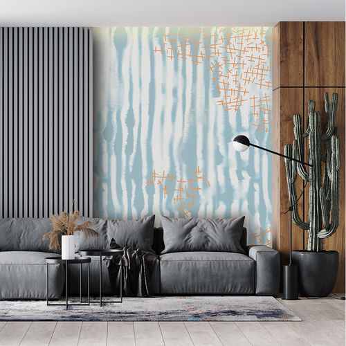 Original design wallpaper - SHIBORI - Skinwall - nonwoven fabric / fiberglass / vinyl