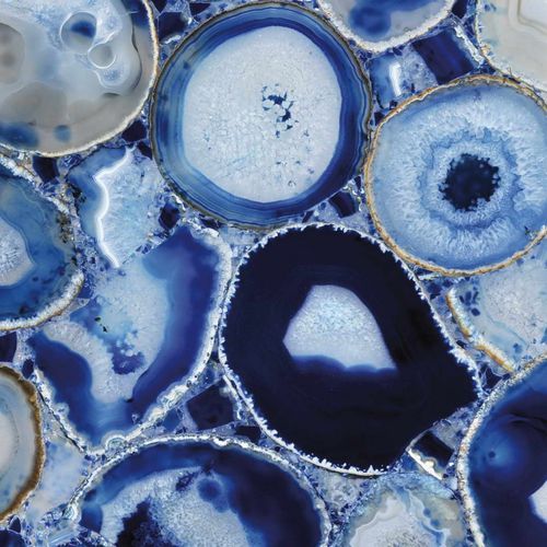Semiprecious stone tile - BLUE AGATE - Elite Stone - indoor / wall / for floor