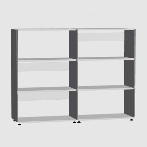 Modular shelf - PLUSMINUS 3 X 2 - Faust Linoleum - contemporary / MDF / sheet steel