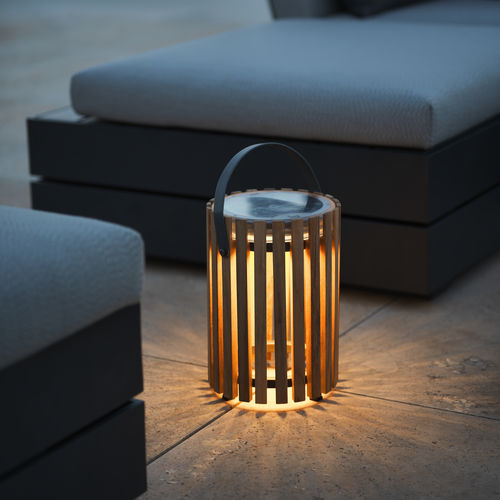 Table lamp - STAR Lamp Small - Solpuri - teak / contemporary / rechargeable