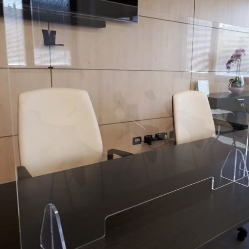 Free-standing office divider - Sara - glass