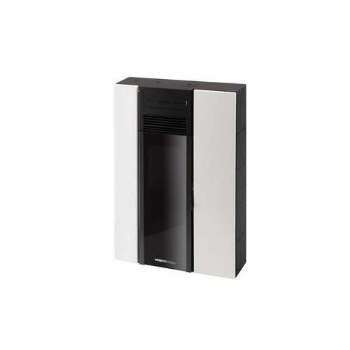 Pellet heating stove - C8 COMPACT - Moretti Design Gruppo - 0 - 5 kW / 5 kW...10 kW / contemporary