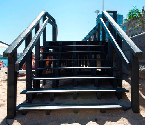 Recycled plastic walkway - Extruplas - beam / modular / precast