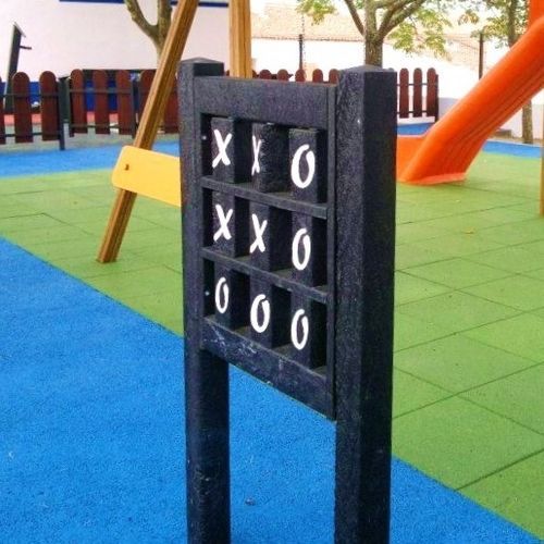 Plastic play panel - Extruplas - tic-tac-toe / memory / educational