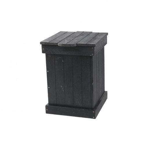 Recycled plastic trash can - Aldeia - Extruplas - outdoor / for public space / for urban areas