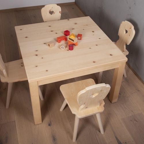 Child's table - 1039 - Thöni Josef GmbH - contemporary / pine / pine base
