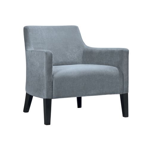 Contemporary armchair - 6112 LO - Thöni Josef GmbH - fabric / beech / blue