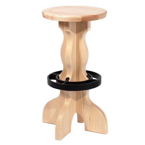 Contemporary bar stool - 8151 - Thöni Josef GmbH - oak / beech / ash
