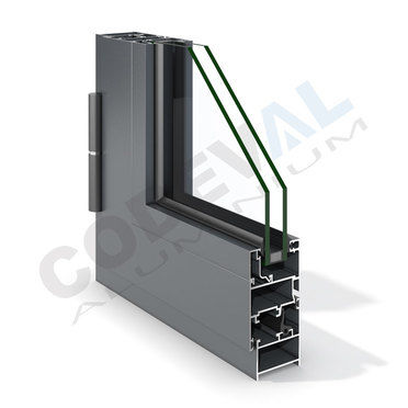 Aluminum window - TOP-40 - Codeval - casement / tilt-and-turn / pivoting