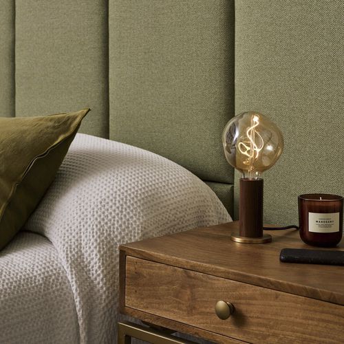 Table lamp - KNUCKLE - Tala - metal / solid wood / walnut