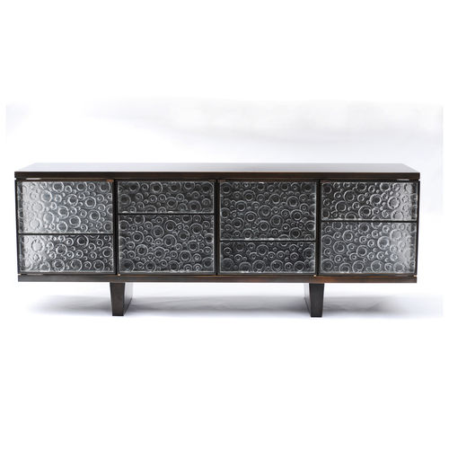Contemporary sideboard - ADANA - Atelier Stefan Leo - glass / brass